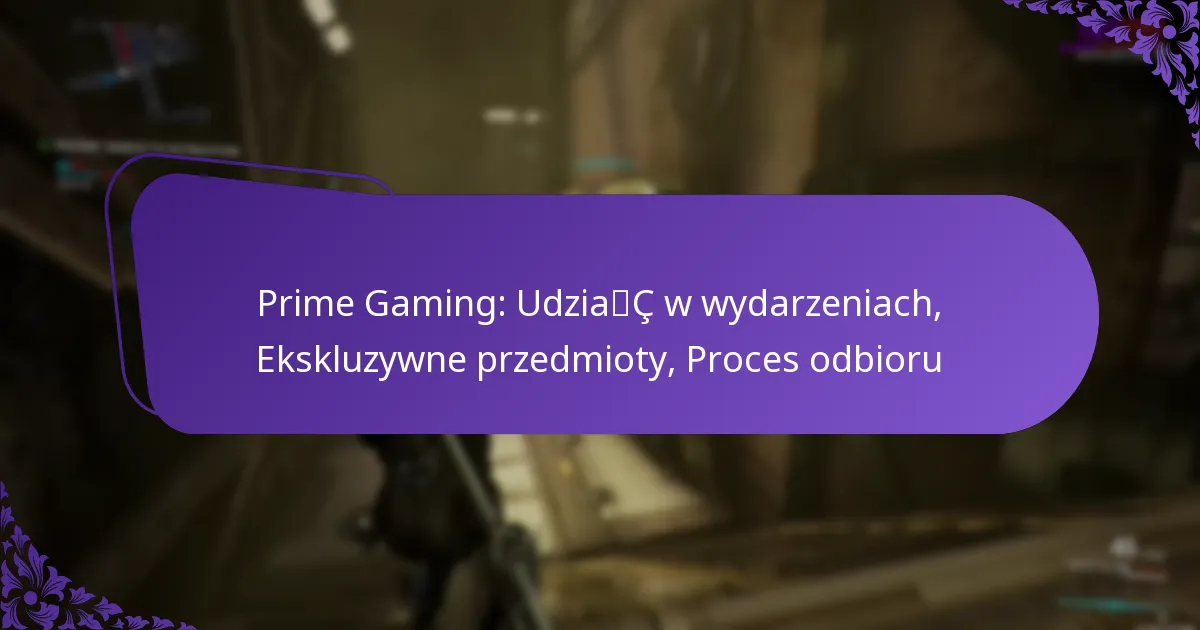 Prime Gaming: Udział w wydarzeniach, Ekskluzywne przedmioty, Proces odbioru