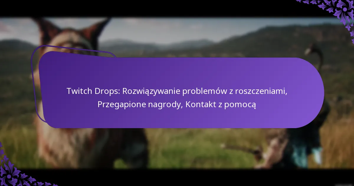Twitch Drops: Rozwiązywanie problemów z roszczeniami, Przegapione nagrody, Kontakt z pomocą