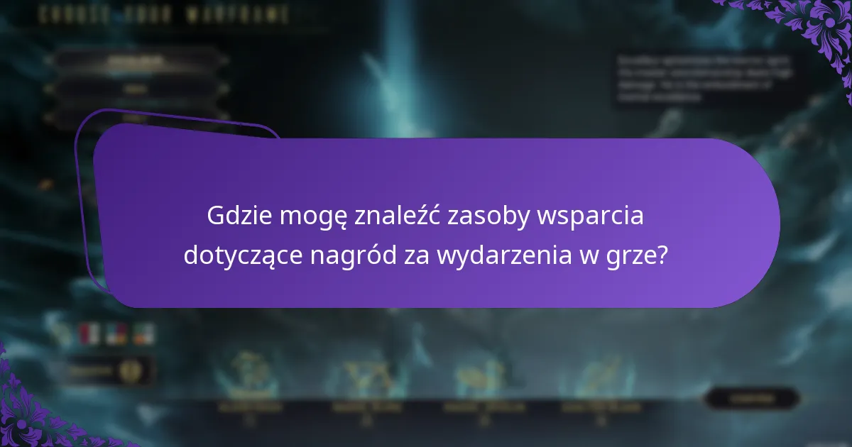 Jak mogę rozwiązać problemy z ubieganiem się o nagrody za wydarzenia w grze?