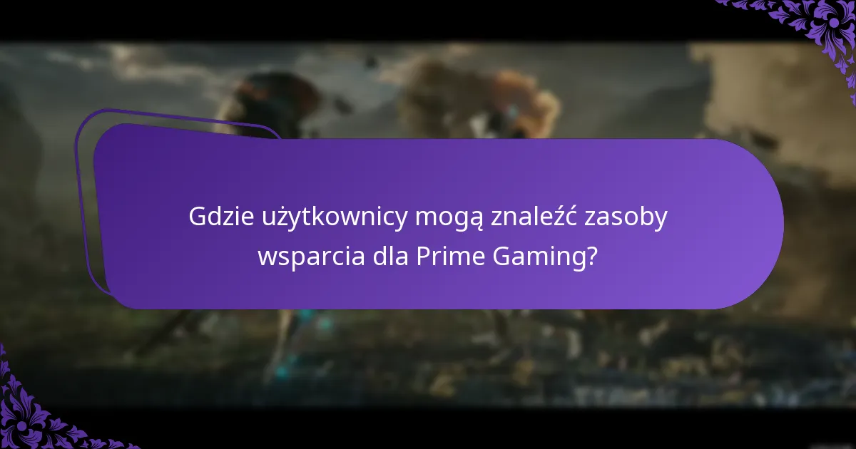 Jak użytkownicy mogą rozwiązywać roszczenia związane z Prime Gaming?